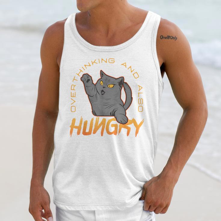 Overthinking And Also Hungry Introverted Overthinker Unisex Tank Top Overthinking And Also Hungry Introverted Overthinker Unisex Tank Top