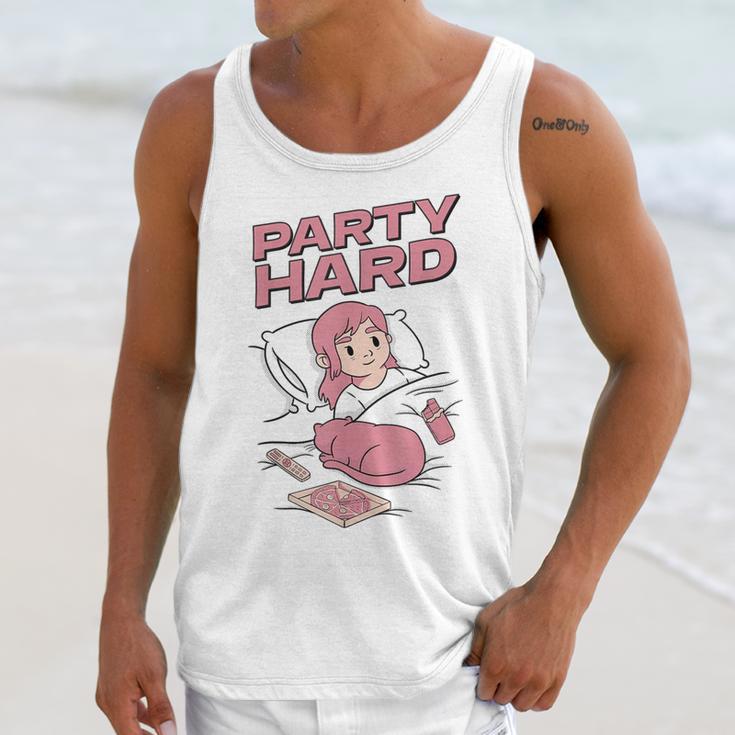 Party Hard Comfortable Stay At Home Introvert Unisex Tank Top