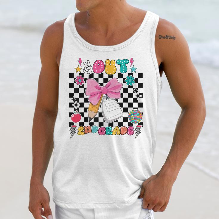 Peace Out 2nd Grade Graduation Last Day School Second Grade Unisex Tank Top