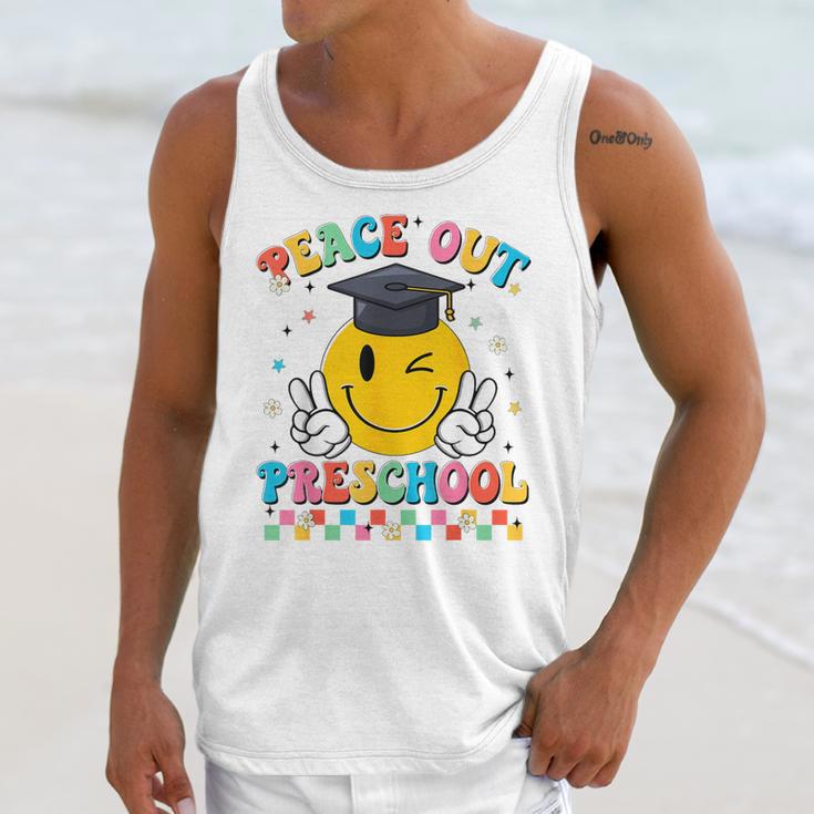 Peace Out Preschool Graduation Last Day Teachers Boys Girls Unisex Tank Top