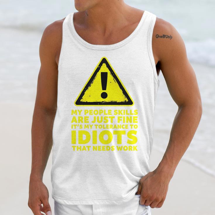 My People Skills Are Just Fine Sarcastic Introvert Premium Tri-Blend Unisex Tank Top My People Skills Are Just Fine Sarcastic Introvert Premium Tri-Blend Unisex Tank Top