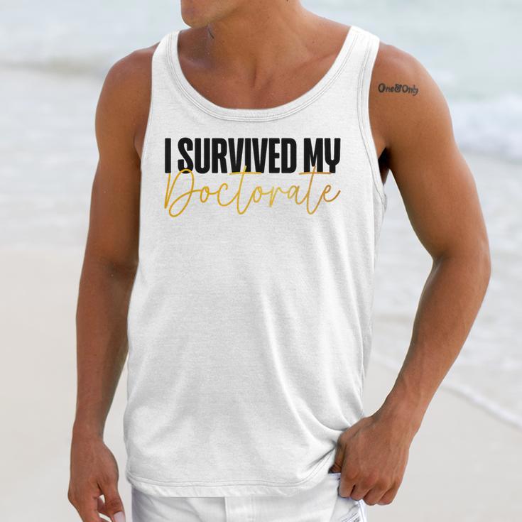 Phd Graduation Doctorate Degree Dissertation Masteral Grad Unisex Tank Top