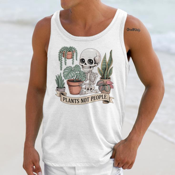 Plant Introvert Gardener Houseplant Botanical Women Men Kids Unisex Tank Top