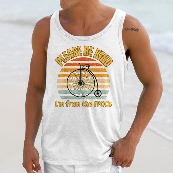 Please Be Kind I'm From The 1900s Penny Farthing Unisex Tank Top Please Be Kind I'm From The 1900s Penny Farthing Unisex Tank Top