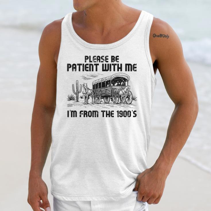 Please Patience I'm From The 1900s Vintage Western Unisex Tank Top Please Patience I'm From The 1900s Vintage Western Unisex Tank Top