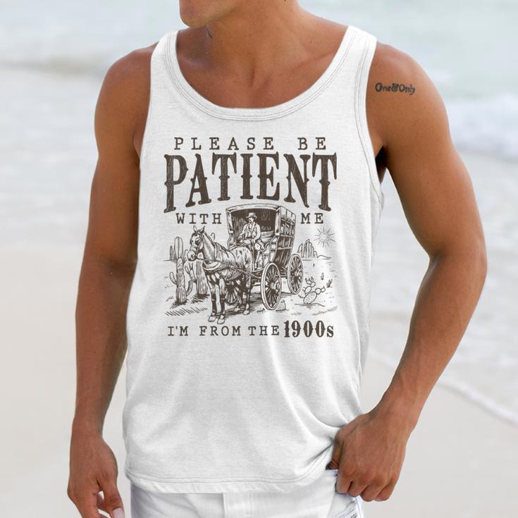 Please Be Patient I'm From The 1900s Boomer Meme Print Premium Unisex Tank Top