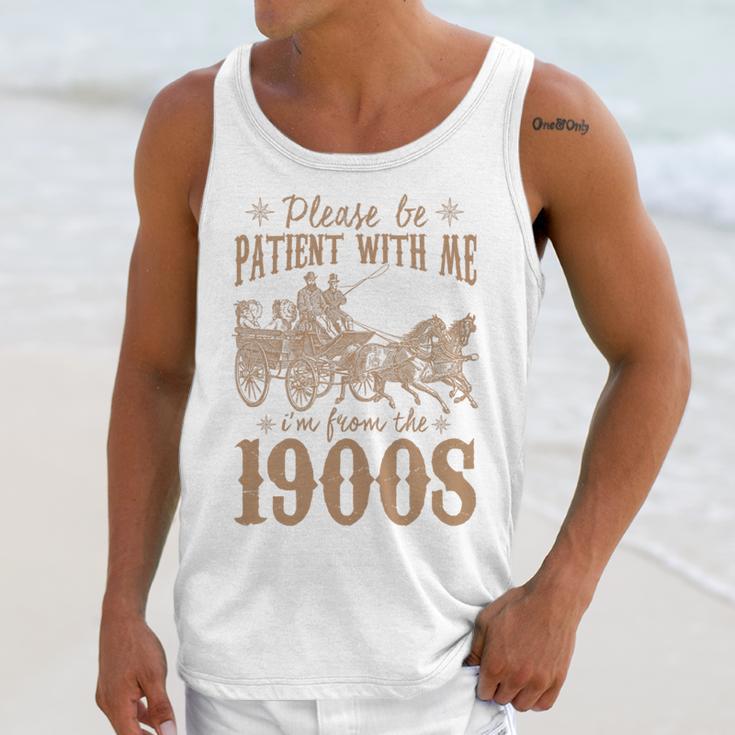 Please Be Patient I'm From The 1900s Mom Dad Men Women Premium Tri-Blend Unisex Tank Top