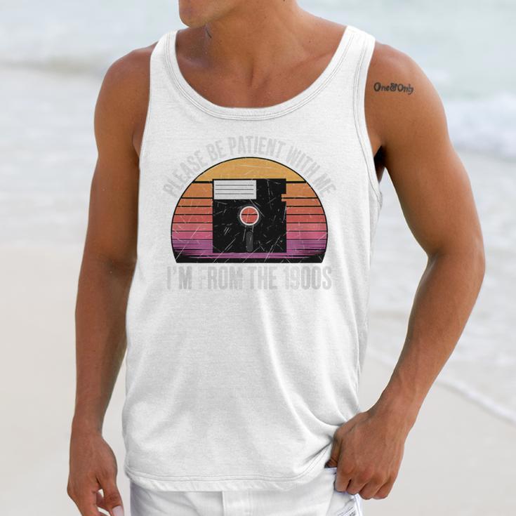 Please Be Patient With Me I'm From The 1900s PC Floppy Disk Premium Tri-Blend Unisex Tank Top