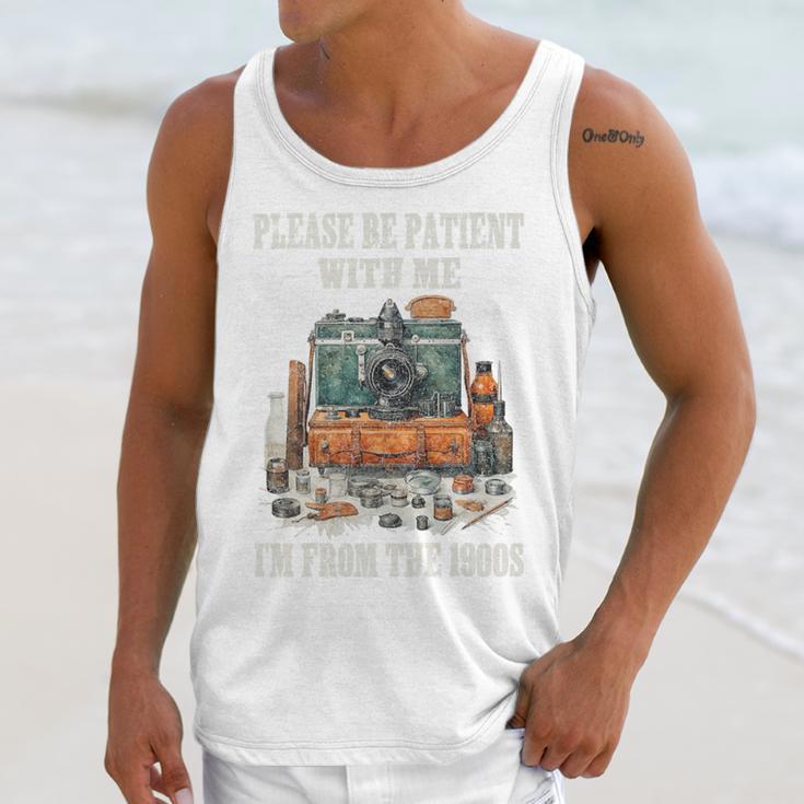 Please Be Patient With Me I'm From The 1900s Photographer Premium Unisex Tank Top