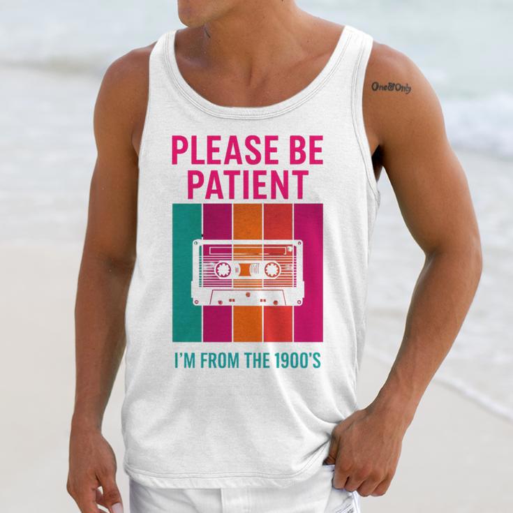 Please Be Patient I'm From The 1900s Retro Cassette Tape Premium Tri-Blend Unisex Tank Top Please Be Patient I'm From The 1900s Retro Cassette Tape Premium Tri-Blend Unisex Tank Top