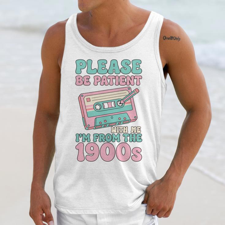 Please Be Patient With Me I'm From The 1900s Retro Cassette Unisex Tank Top Please Be Patient With Me I'm From The 1900s Retro Cassette Unisex Tank Top