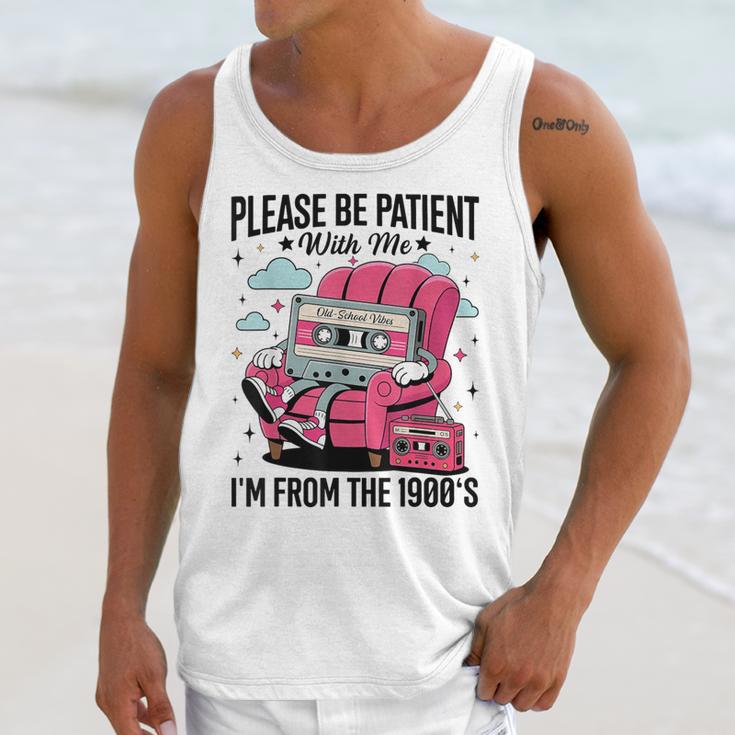Please Be Patient I'm From The 1900s Retro Cassette Unisex Tank Top