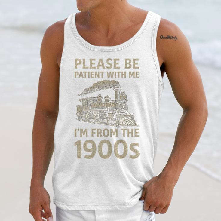 Please Be Patient With Me I'm From The 1900s Steam Train Premium Unisex Tank Top