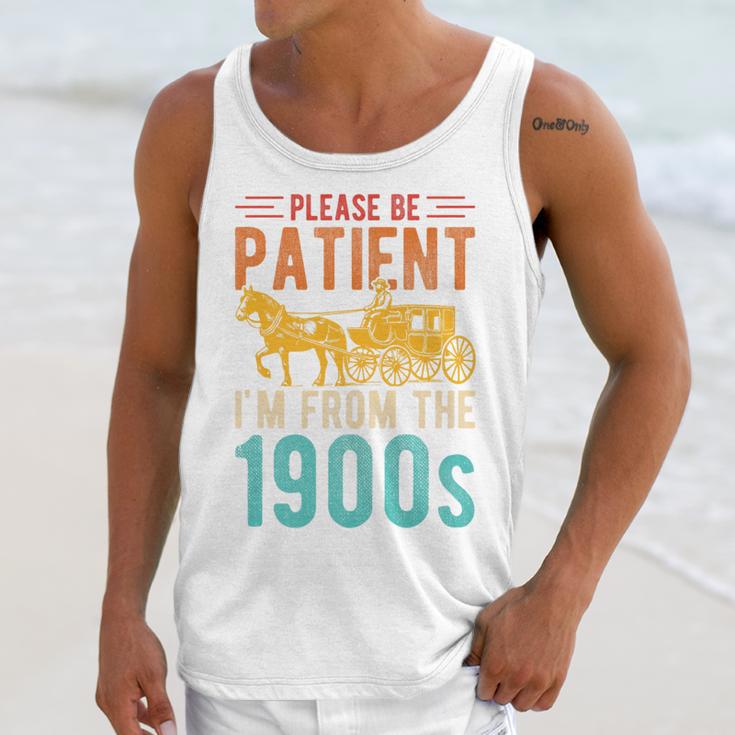 PLEASE BE PATIENT I'M FROM THE 1900s Vintage 1900s 90s Premium Unisex Tank Top