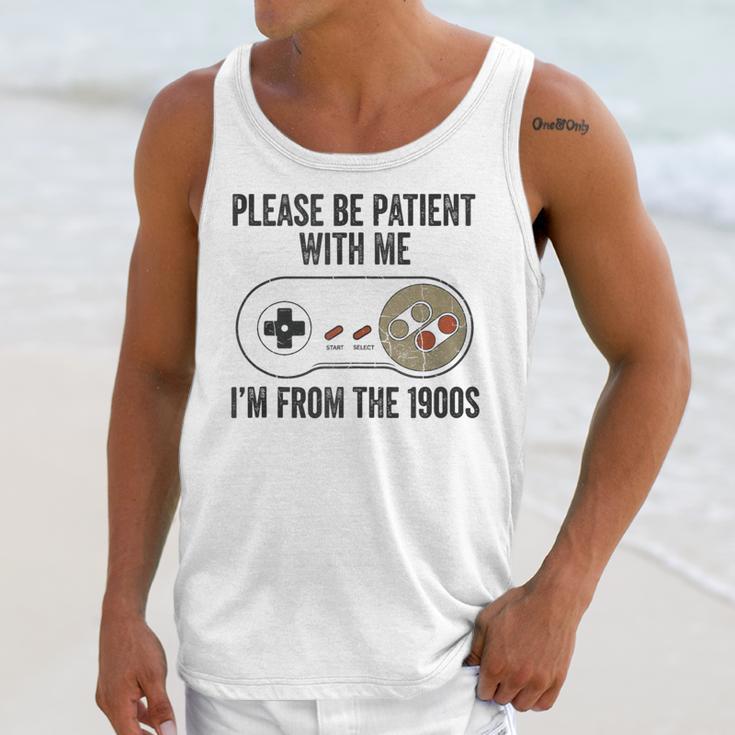 Please Be Patient With Me I'm From The 1900s Vintage Gamer Unisex Tank Top Please Be Patient With Me I'm From The 1900s Vintage Gamer Unisex Tank Top
