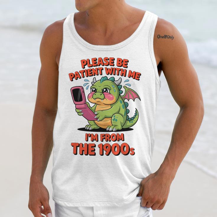 Please Be Patient I'm From The 1900s Vintage Men Women Premium Tri-Blend Unisex Tank Top
