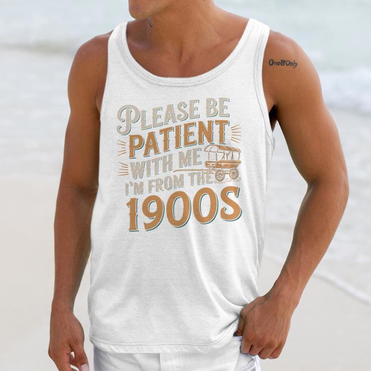 Please Be Patient With Me I'm From The 1900s Vintage Quote Premium Tri-Blend Unisex Tank Top