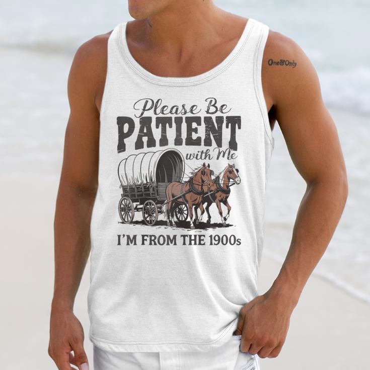 Please Be Patient With Me I'm From The 1900s Vintage Raglan Baseball Tee Unisex Tank Top Please Be Patient With Me I'm From The 1900s Vintage Raglan Baseball Tee Unisex Tank Top