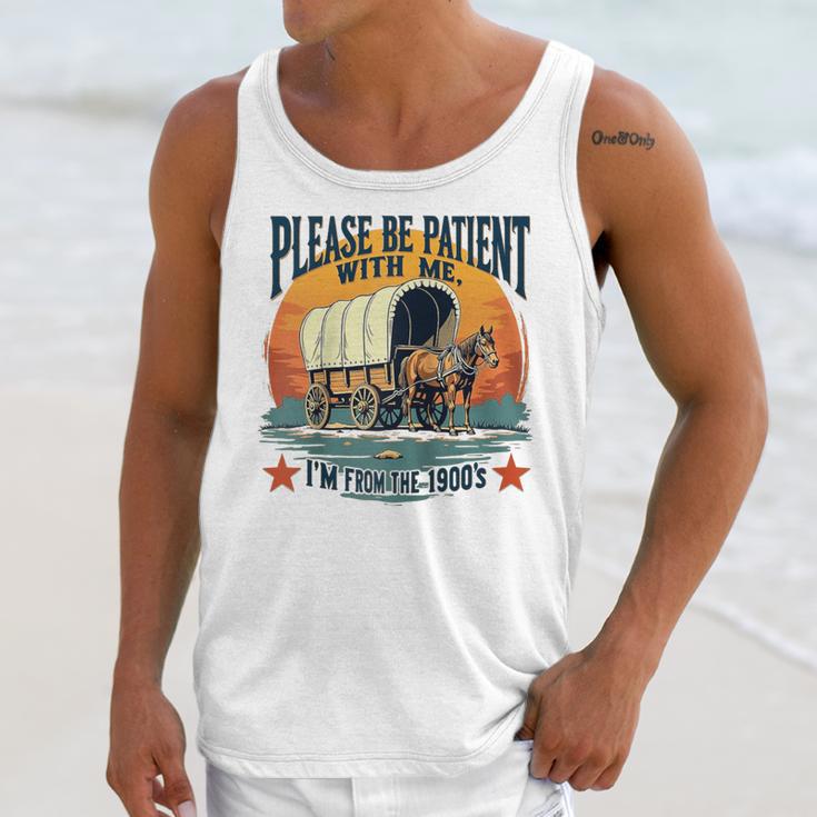 Please Be Patient With Me I'm From The 1900s Women Men Raglan Baseball Tee Unisex Tank Top Please Be Patient With Me I'm From The 1900s Women Men Raglan Baseball Tee Unisex Tank Top