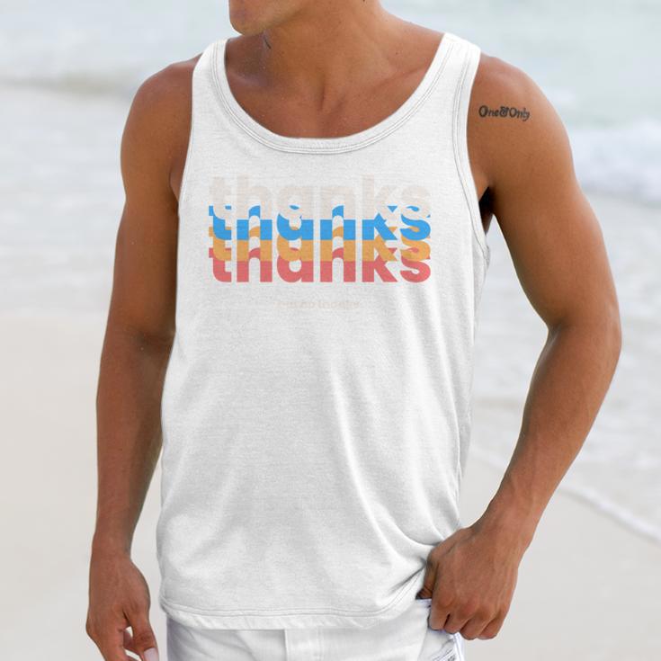 Polite Introvert Thanks But No Thanks Retro Graphic Unisex Tank Top