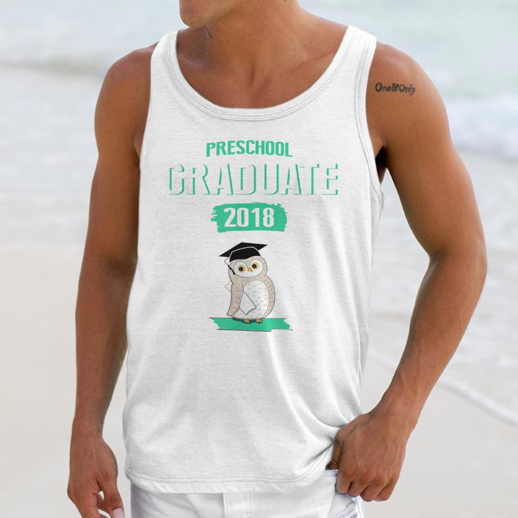 Pre K Graduation Shirt Cute Graduate 2018 Wise Owl Unisex Tank Top