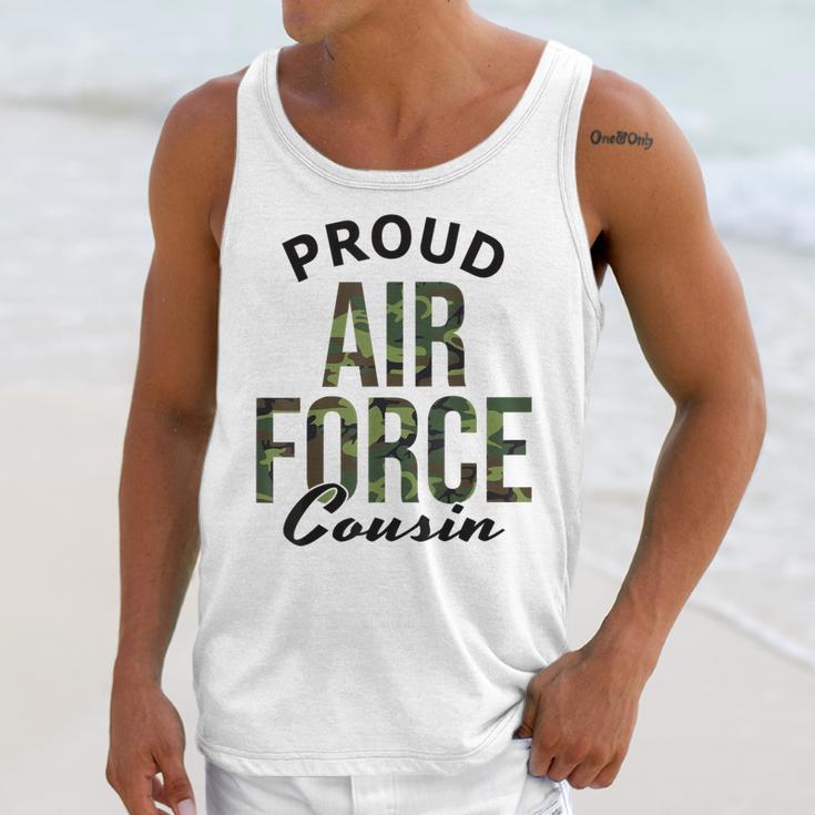 Proud Air Force Cousin Deployment Homecoming Graduation USAF Unisex Tank Top