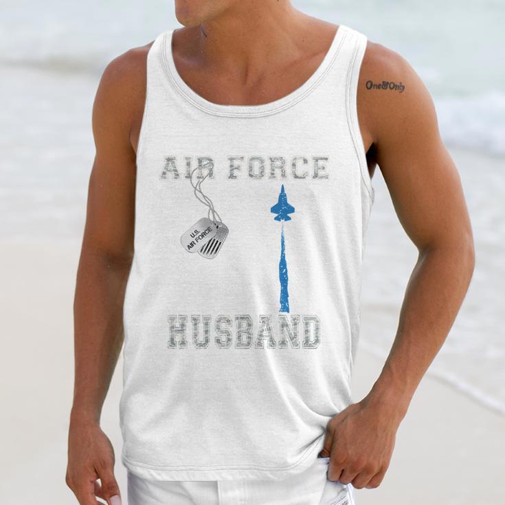 Proud Air Force Husband US Air Force Graduation Husband Unisex Tank Top
