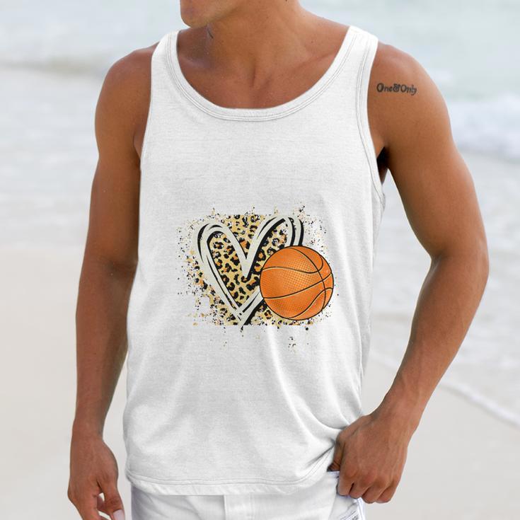 Proud Aunt Of A 2026 Senior Basketball Graduation Leopard Premium Tri-Blend Unisex Tank Top