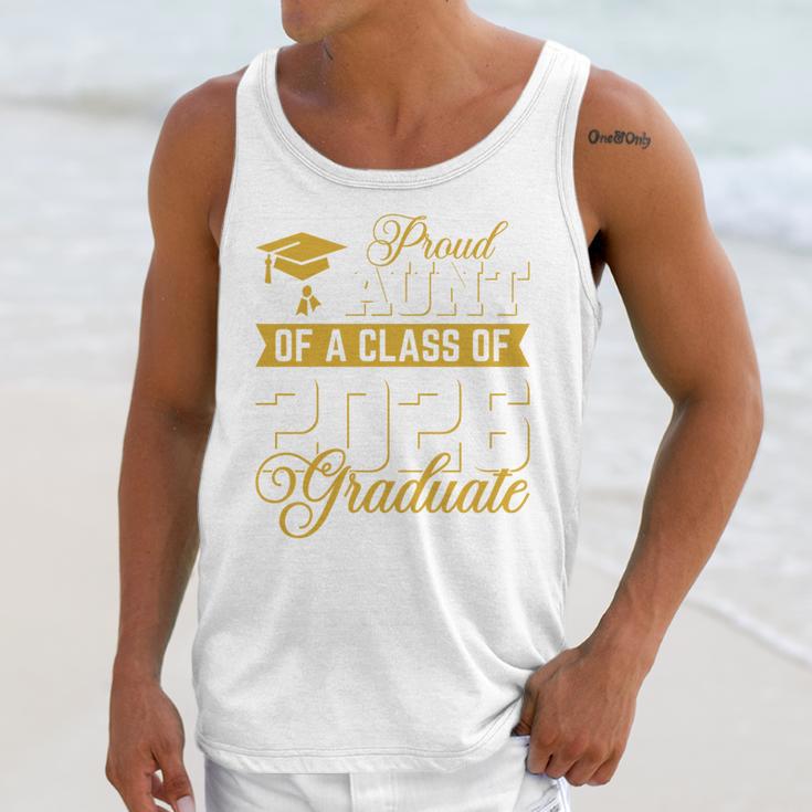 Proud Aunt Of A Class Of 2026 Graduate Senior Graduation 26 Unisex Tank Top