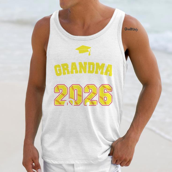 Proud Grandma Of A 2026 Senior Softball Graduation Matching Unisex Tank Top