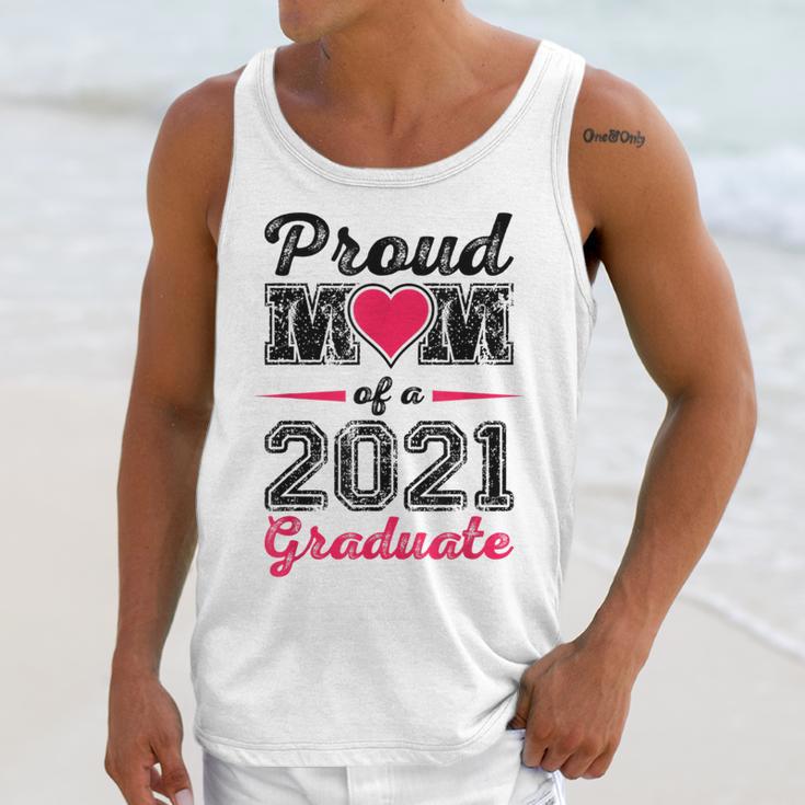 Proud Mom Of A 2021 Graduate Senior Graduation Unisex Tank Top