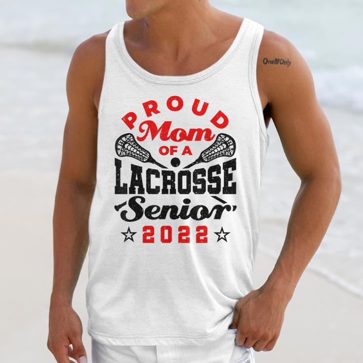 Proud Mom Of a Lacrosse Senior 2022 Graduation Unisex Tank Top