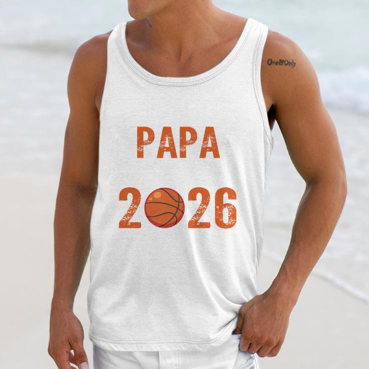 Proud PAPA Of 2026 Senior Basketball Student Graduation Unisex Tank Top