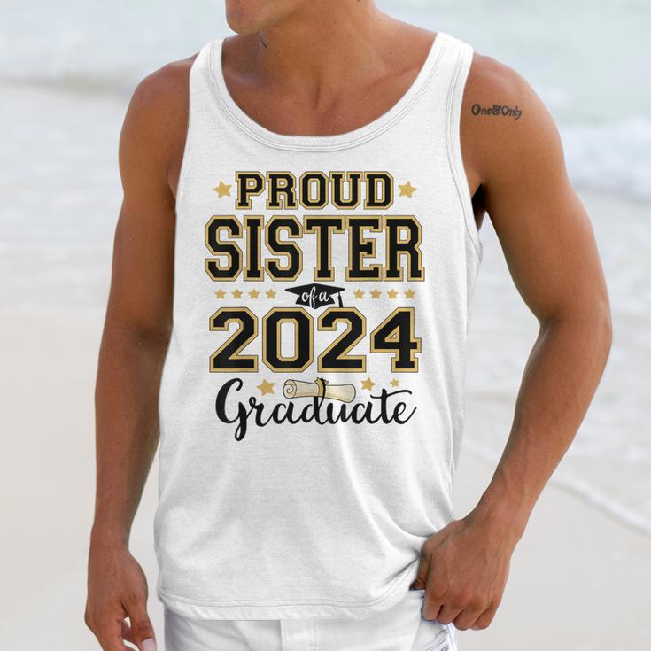 Proud Sister Of A 2024 Graduate Senior Graduation Unisex Tank Top
