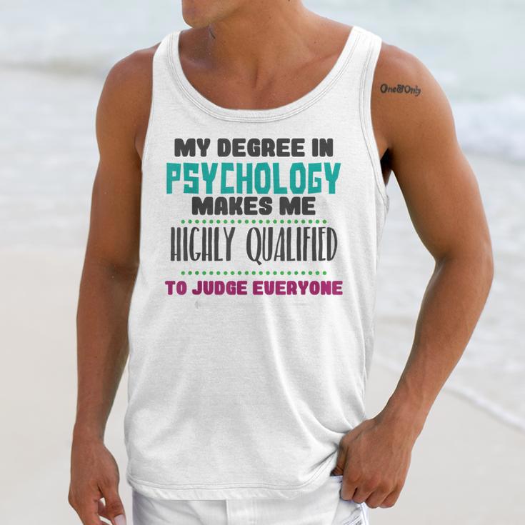 Qualified Psychologist PhD PsyD Shirt Graduation Unisex Tank Top