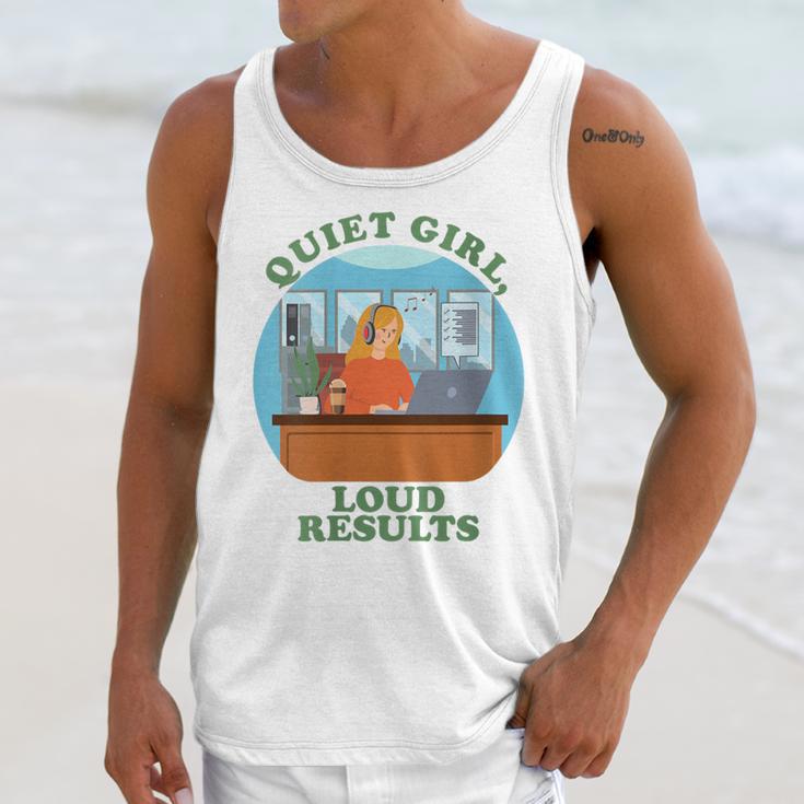 Quiet Girl Loud Results Introvert Office Staff Secretary Unisex Tank Top Quiet Girl Loud Results Introvert Office Staff Secretary Unisex Tank Top