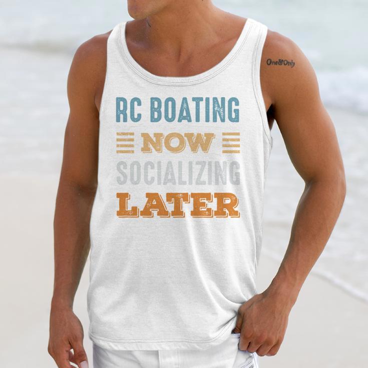 RC Boating Now Minimal Socializing Introvert Vintage Unisex Tank Top RC Boating Now Minimal Socializing Introvert Vintage Unisex Tank Top