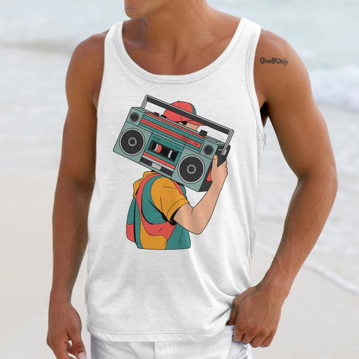 Retro 90s Boombox Nostalgia Party For Music Lovers Men Women Unisex Tank Top