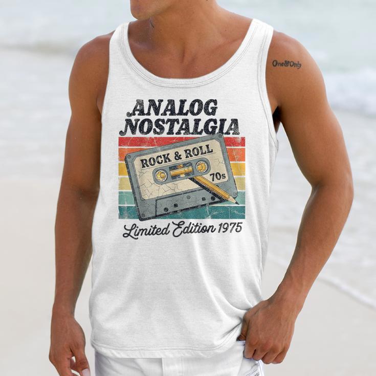 Retro Cassette Case 70s Vintage Music Analog Nostalgia Unisex Tank Top