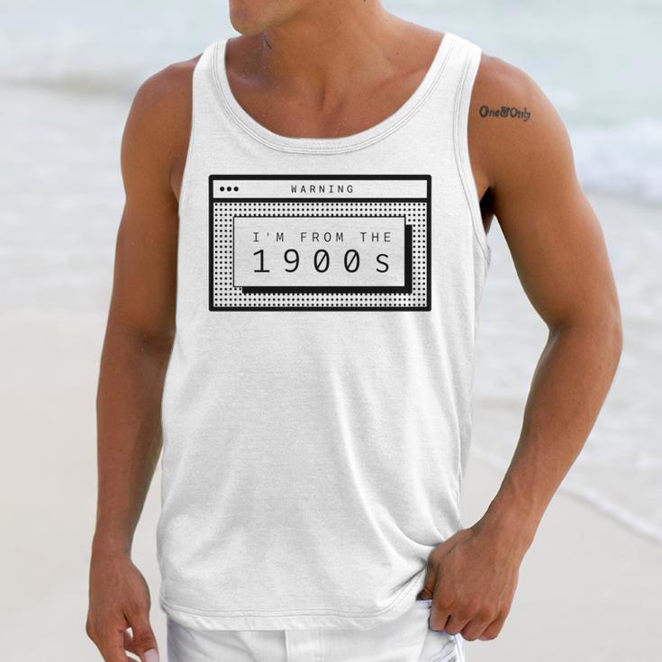 Retro Computer Screen I'm From The 1900s Birthday Unisex Tank Top
