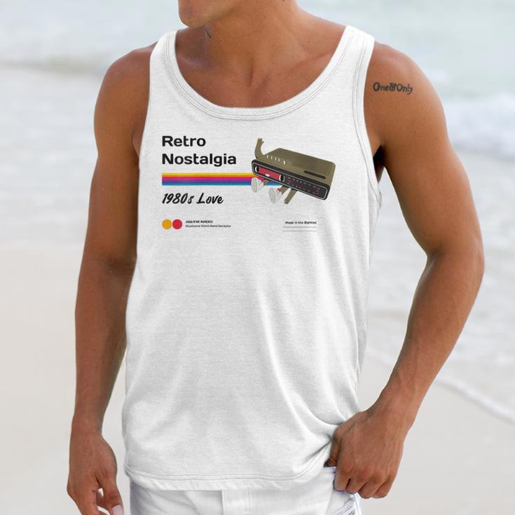 Retro Nostalgia 1980s Love Graphic Unisex Tank Top