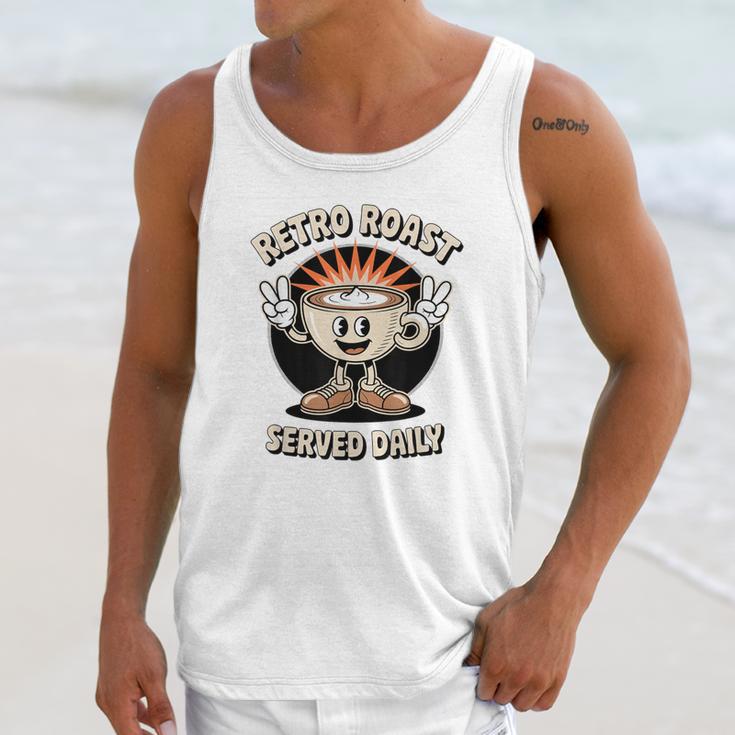 Retro Roast Coffee Retro Cartoon Vintage Nostalgia Fun Unisex Tank Top