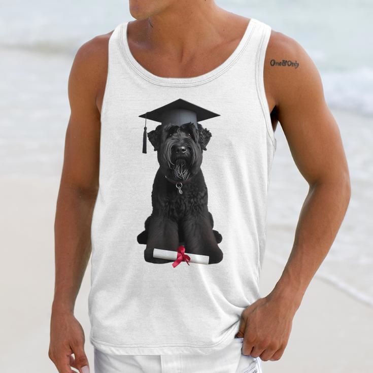 Russian Terrier Dog Graduation Cap Graduate Owner Grad Unisex Tank Top