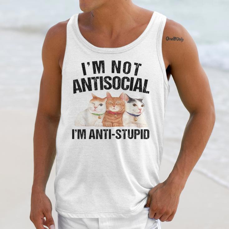 Sarcasm Cat Sarcastic Introvert Antisocial Cat Lover Unisex Tank Top Sarcasm Cat Sarcastic Introvert Antisocial Cat Lover Unisex Tank Top