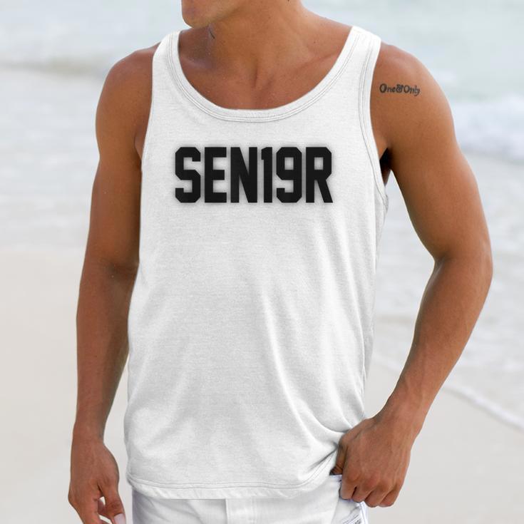 SEN19R Senior 2019 High School Graduation Party T-Shirt Unisex Tank Top
