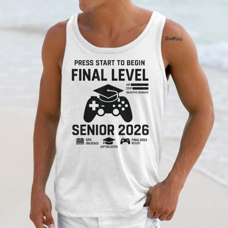 Senior 2026 Final Level Gamer Graduation 2026 Unisex Tank Top