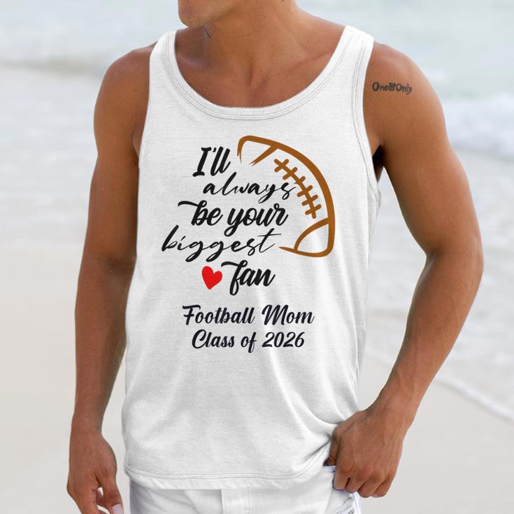 Senior Football Mom Class Of 2026 Graduation Graduate Unisex Tank Top