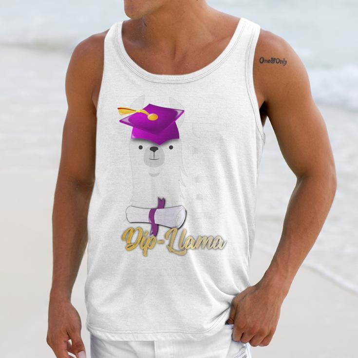 Senior Graduation 2020 Got My Dip-Llama Diploma Llama Pun Unisex Tank Top