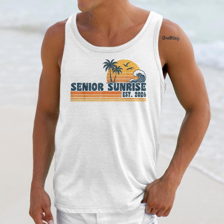 Senior Sunrise 2026 Graduation Cool Retro High School Unisex Tank Top