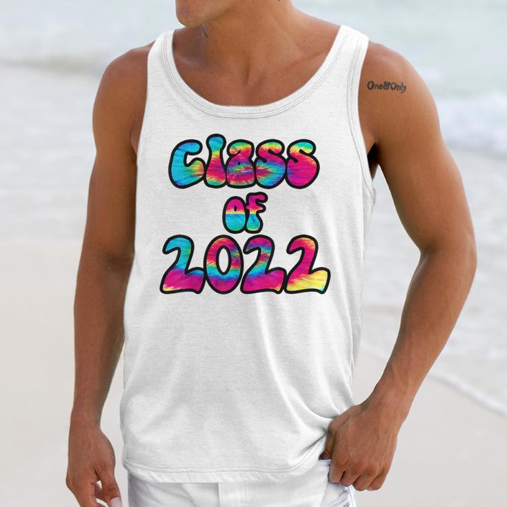 Senior Year 2022 Class Of 2022 Graduation Tie Dye Groovy Unisex Tank Top